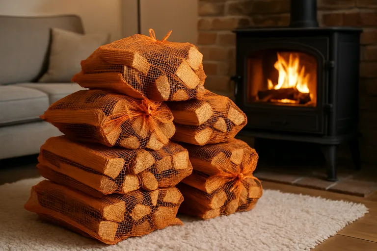 Het gemak van haardhout van HoutjeWarm