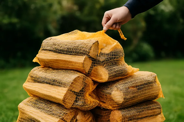 Waarom kiezen voor haardhout in netzakken?