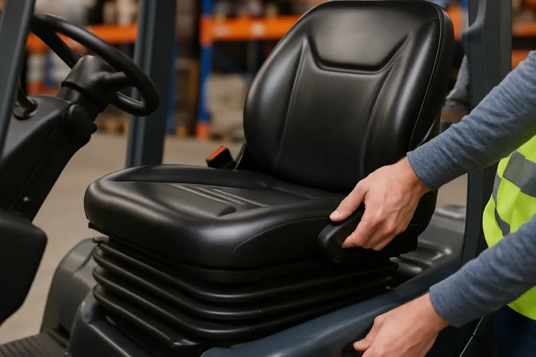 Hoe stel je je heftruckstoel goed af?